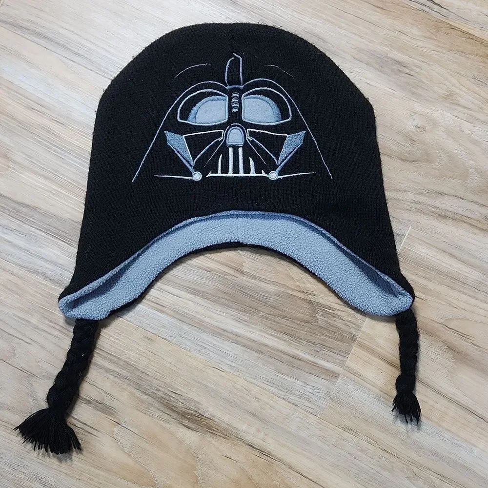 💜Star Wars Darth Vader Embroidered Fleece Beanie Winter Hat